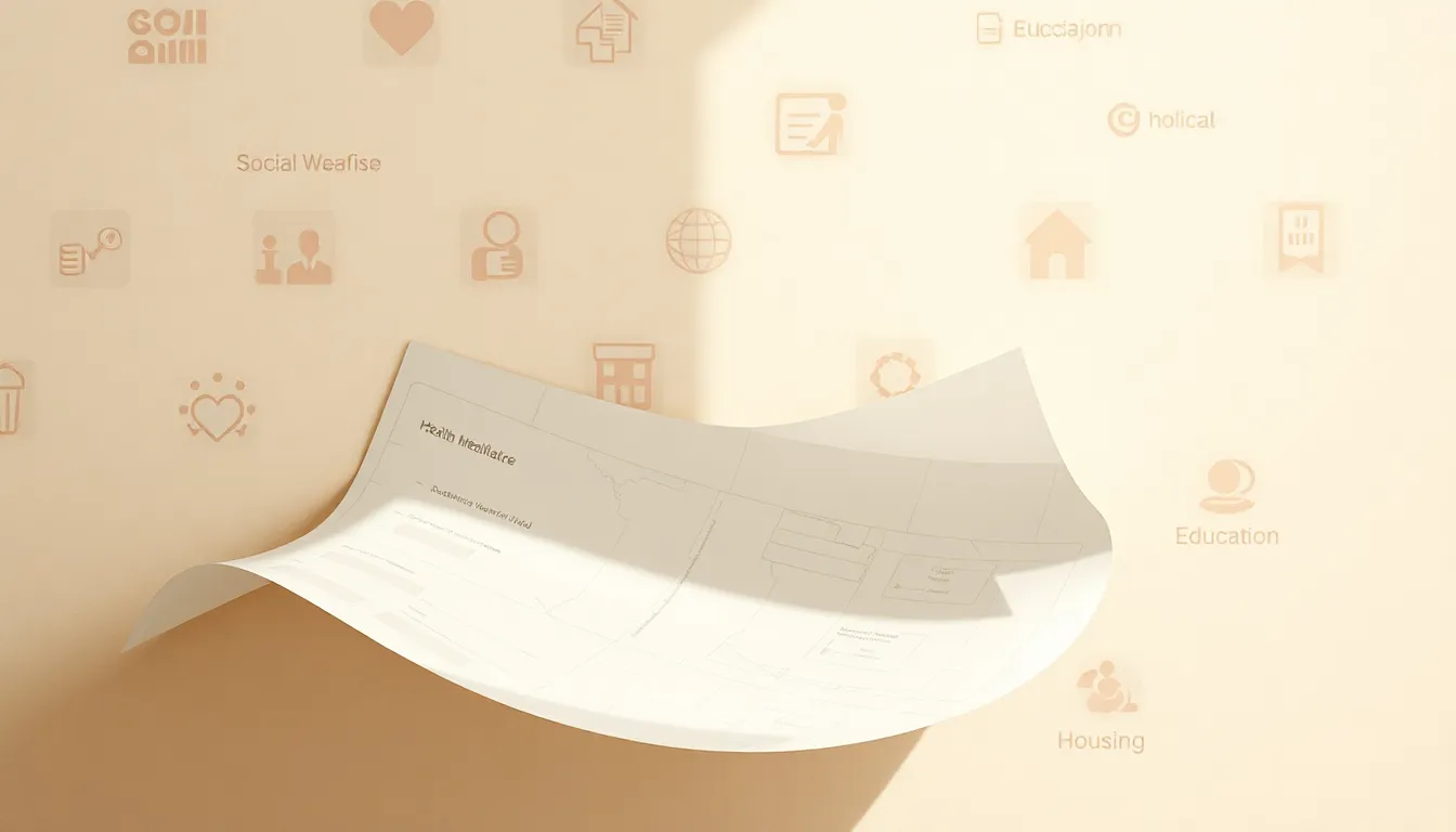 대한민국 미래 복지 정책의 방향을 나타내는 이미지: 데이터 분석, AI 기술, 맞춤형 서비스 등을 상징합니다.